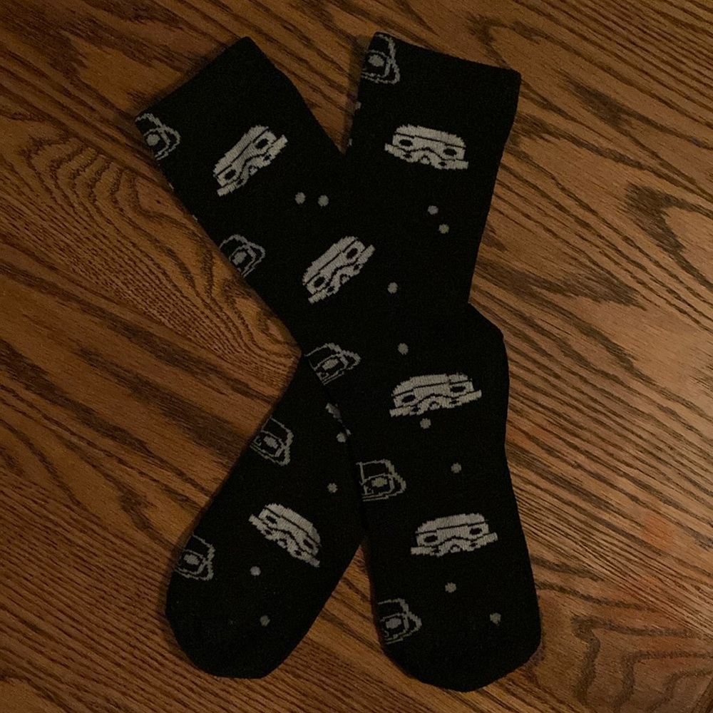 🧦DARTHVADER/STORMTROOPER🧦 MENS crew socks polyester/spandex🤩NWOT🤩